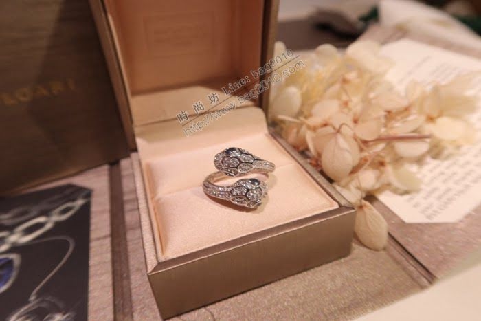 Bvlgari飾品 寶格麗雙蛇頭開口戒指  zgbq3120
